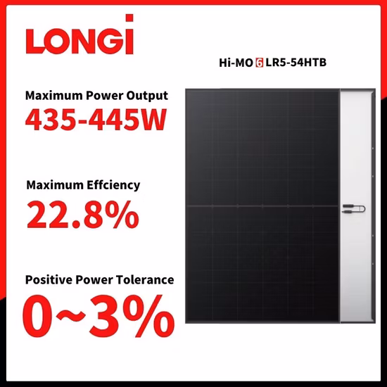 Longi Solar Panel System for Home Solar Power System 500W 550W Solar Panels Solar PV Module