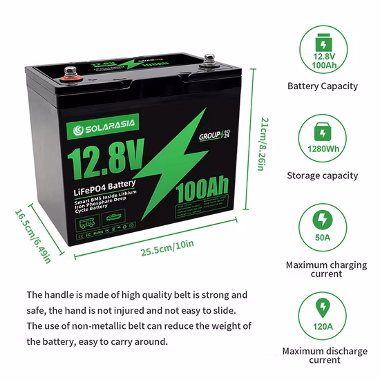 High Quality 12V 100ah Lithium Ion Rechargeable LiFePO4 Lithium Battery