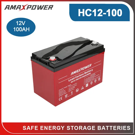Amaxpower Wholesale Solar 12V 120ah/ 110ah/ 100ah/ 90ah Carbon Enhanced Battery for Solar