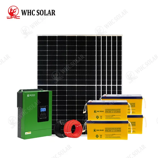 Home Use 3.5kw Hybrid Solar System Rooftop Solar Energy System off Grid with Lead Acid Battery Backup 