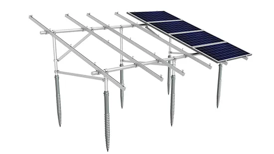 Galvanized Steel Photovoltaic PV Solar Panel Ground Mounting System Brackets Mounting Racks 